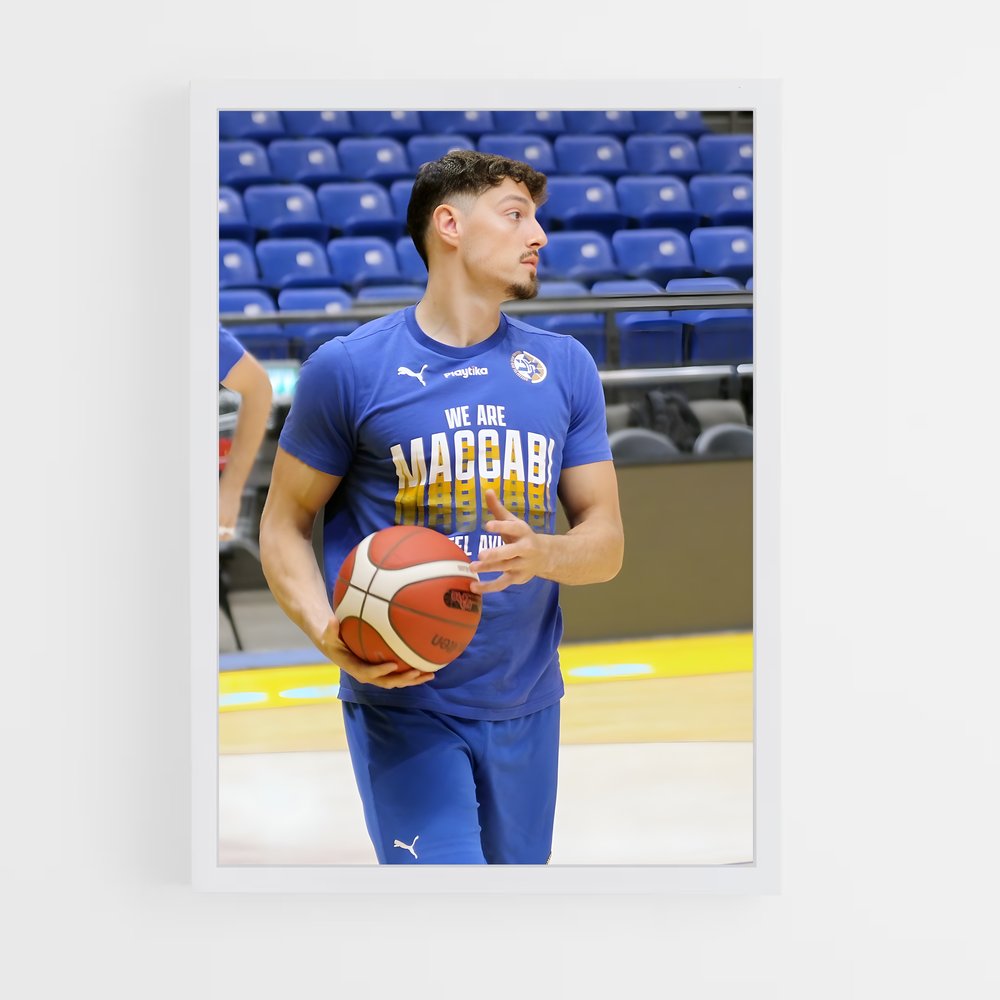 Poster Maccabi tel – affiche Basketball (vue 3)